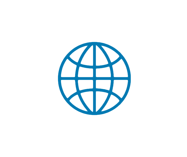 Global globe icon.