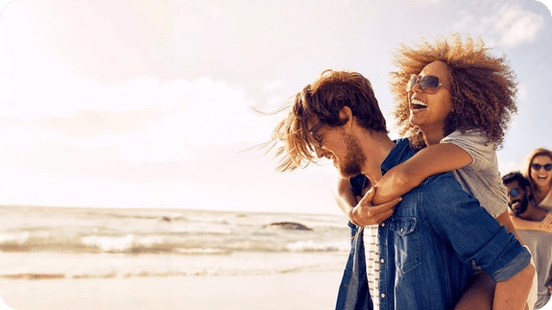 Couple on beach