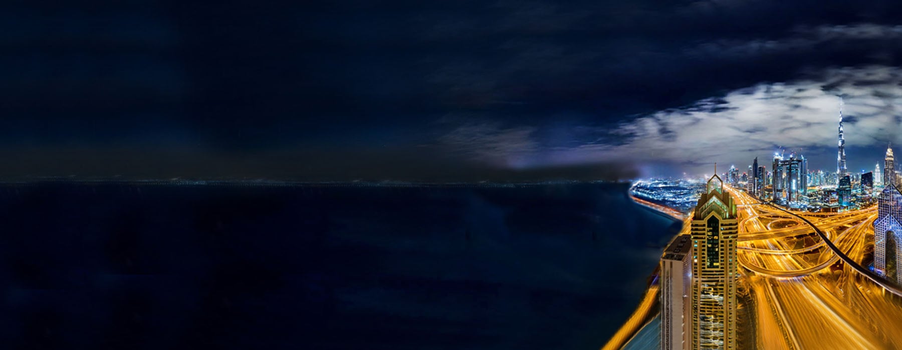 View of Dubai skyline