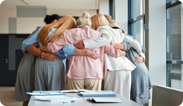 Women during business meeting