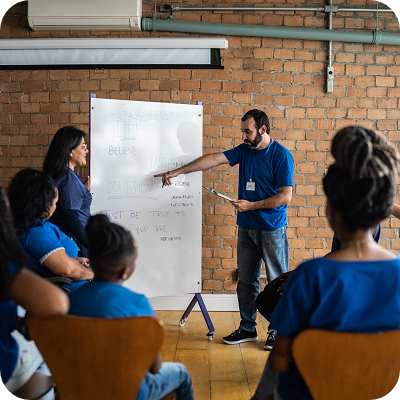 Meeting of an NGO organisation.