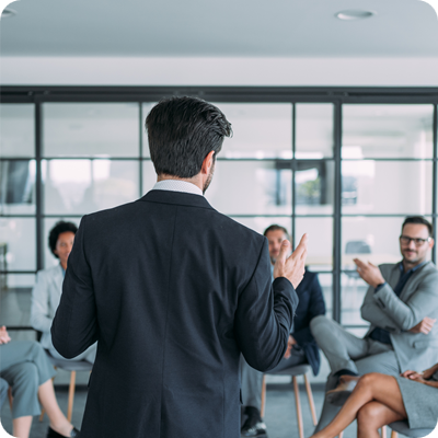 Business persons on meeting in the office. 