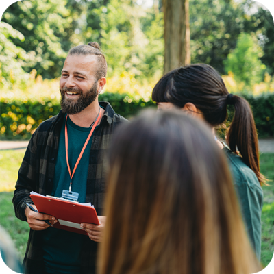 A group of volunteers are organizing a food and clothes bank