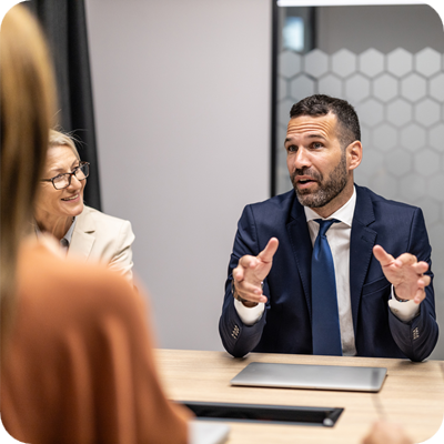 Dynamic Business Meeting with Engaged Professionals