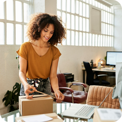 Female Entrepreneur Packing Box