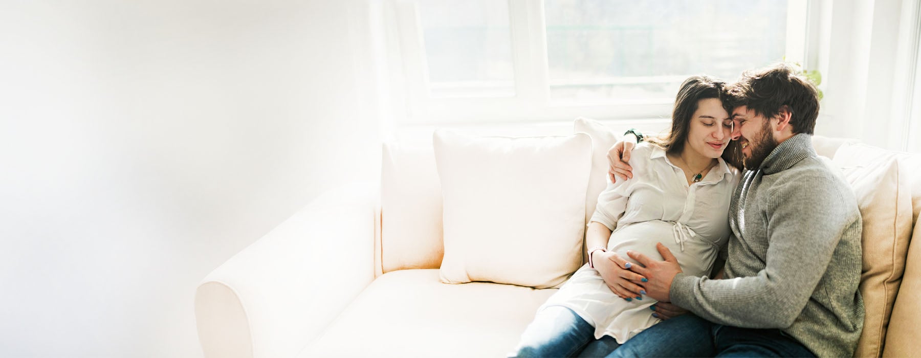 Family relaxing and happy home.