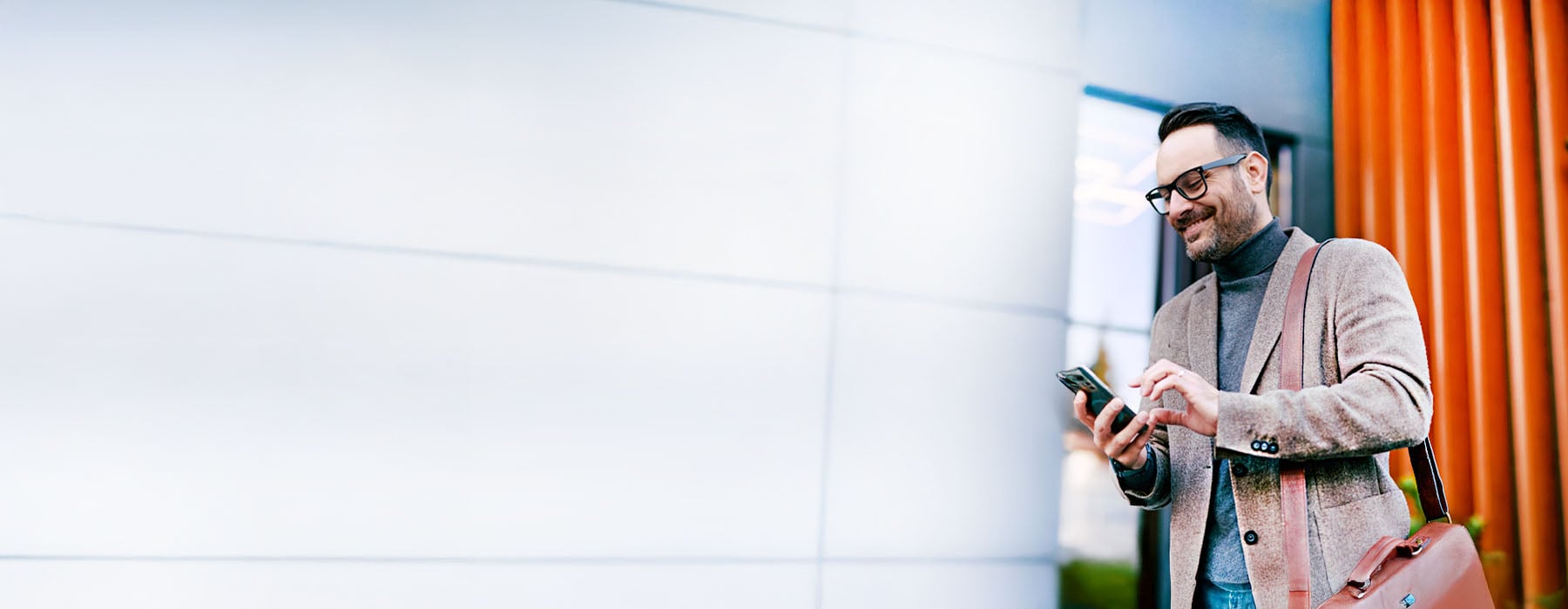 Man on the mobile phone.